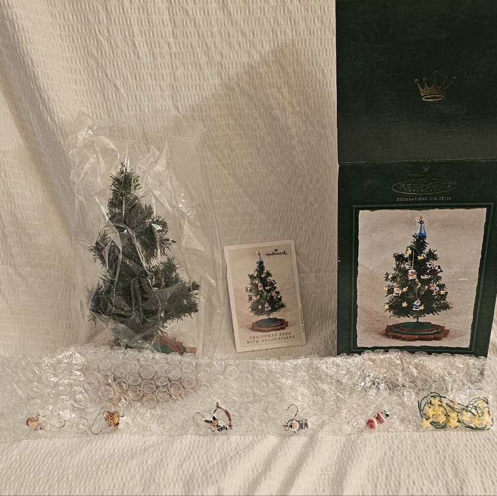 Miniature Christmas Tree with Ornaments